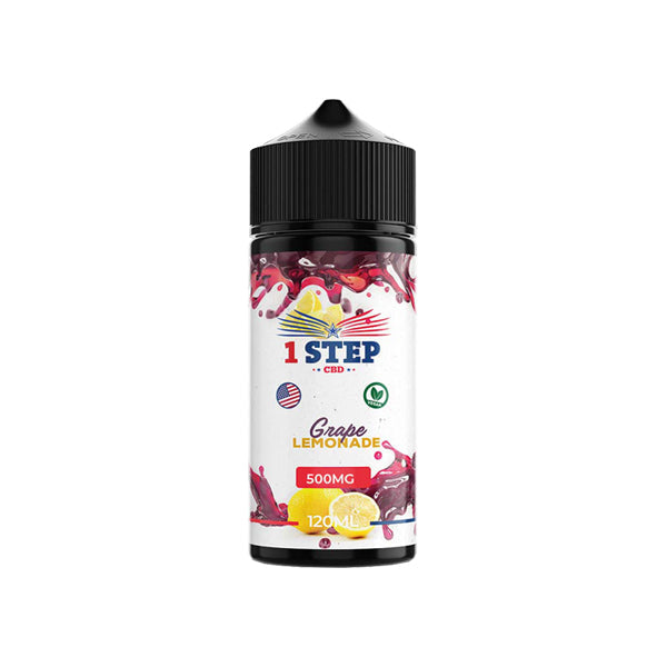 1 Step CBD 500mg CBD E-liquid 120ml (BUY 1 GET 1 FREE)