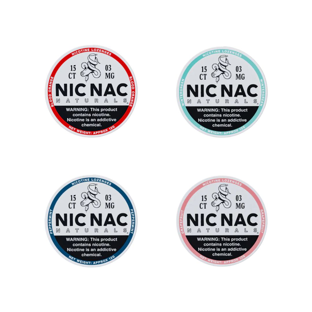 3mg Nic Nac Naturals Nicotine - 15 Lozenge Tablets