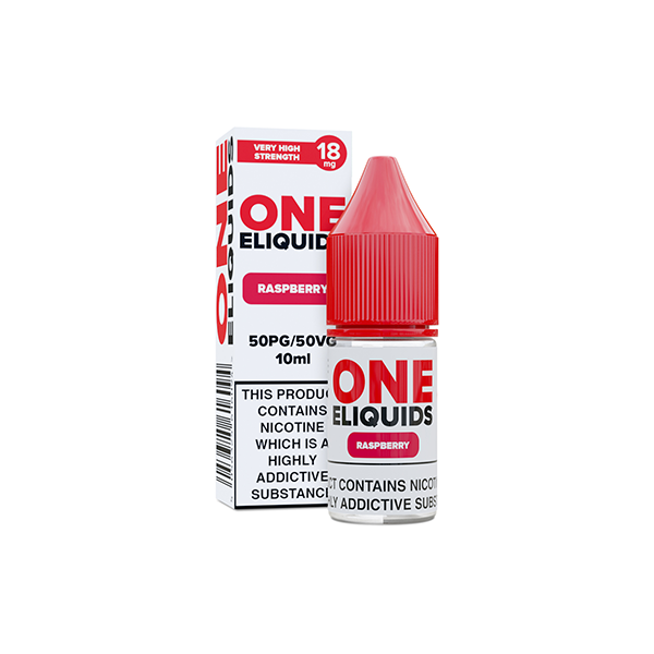 18mg One E-Liquids Flavoured Nicotine E-Liquid 10ml (50VG/50PG)