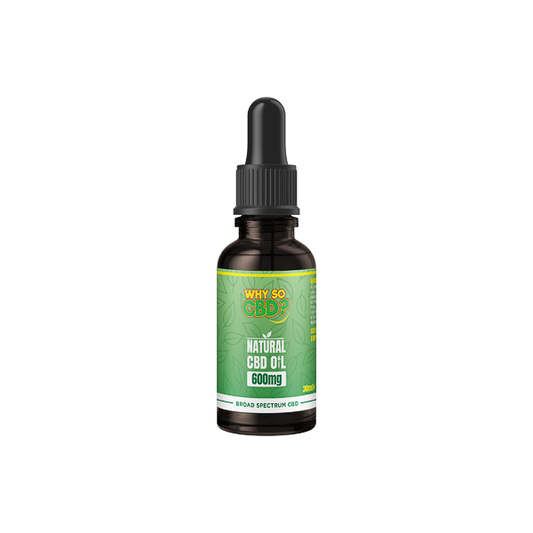 Why So CBD? 600mg Broad-Spectrum CBD Natural Oil - 30ml